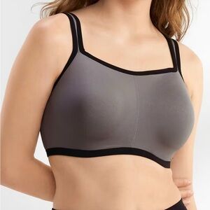 Natori Charcoal and Black Sports Bra